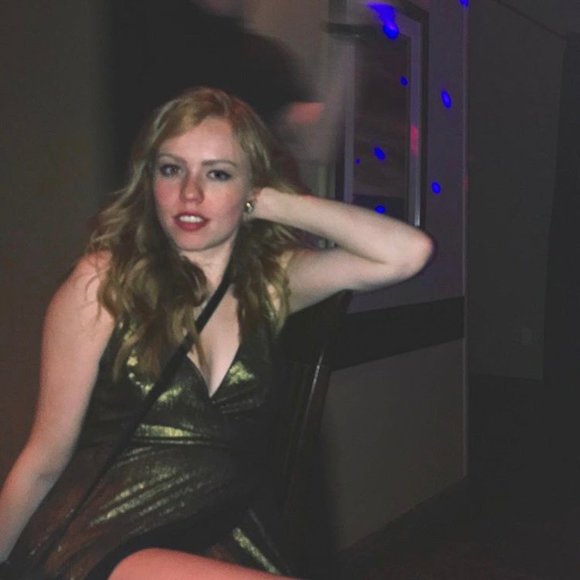 Lush Gold Wrap Dress - Picture 5 of 5